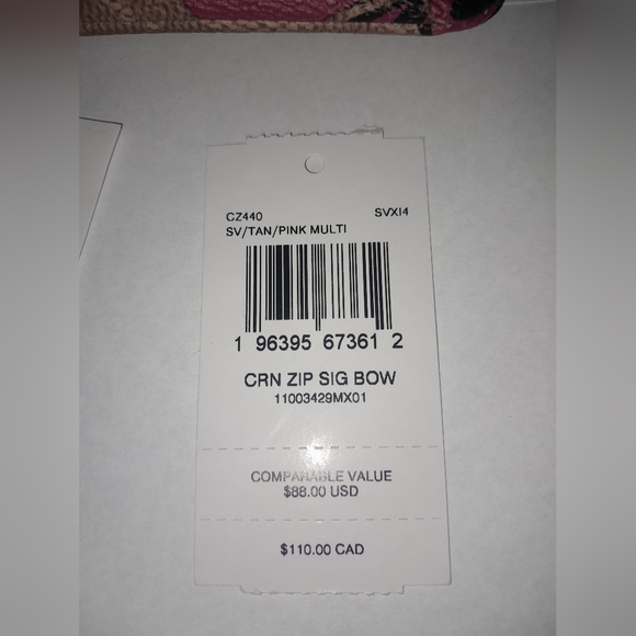 COACH Bow Print Wristlet NWT - Picture 3 of 6